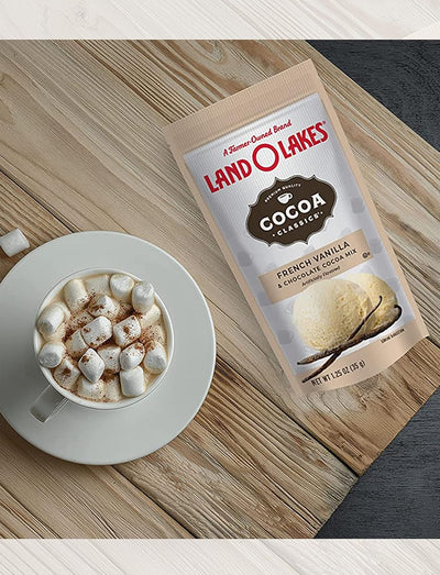 Land O'Lakes Hot Cocoa Mix (14 Count) 7 Flavors Gifts for Students Co-Workers Teens Someone Special Family Friends Her Him Hot Cocoa Gift Box