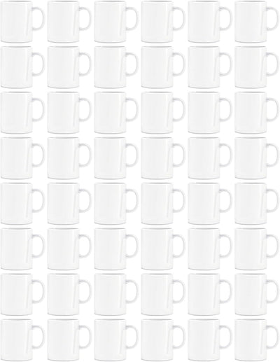 White Sublimation Plain Blank Coffee Mug Made of Ceramic, 11 oz, Set of 2, Comes with Gift Box and Foam Supports (Total 48 Mugs)