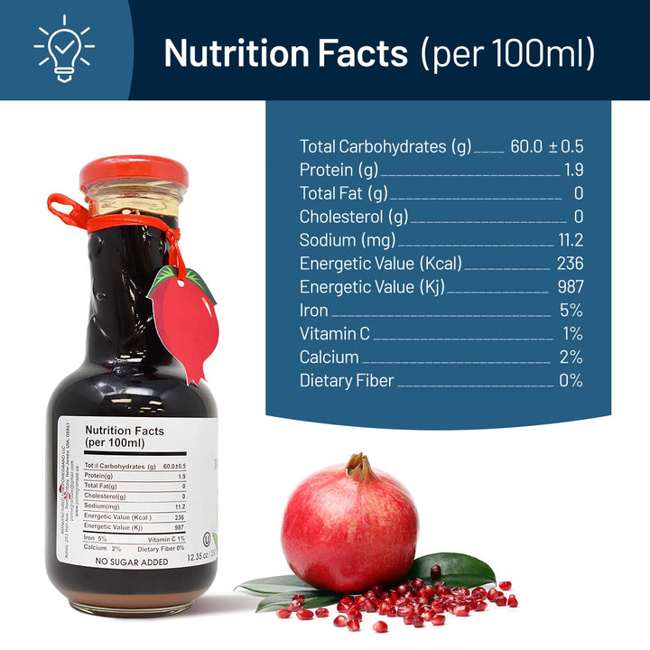 Organic Pomegranate Molasses (1 Pack) Oz – Blue Ribbon Gift